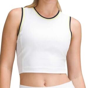 Lululemon Varsity Scoop-Neck Cropped Tennis Tank Top B/C Cup Size 8 New With Tag